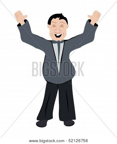 Happy Office Worker