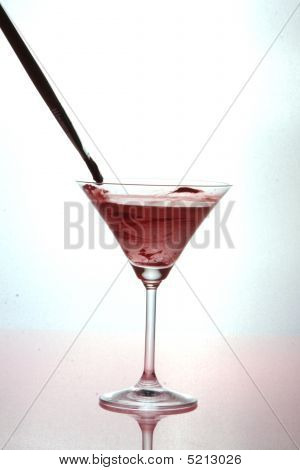 Boyalı martini cam
