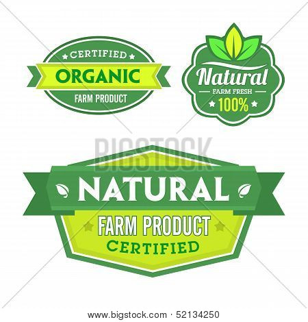 Set of Organic - Bio Labels