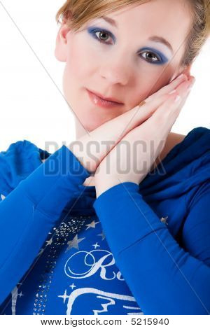 Portrait de la jeune fille enceinte