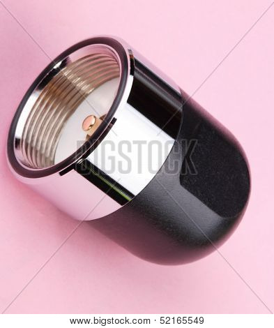 Radio Connector On Pink Background