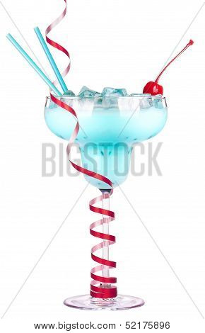 alcoholic cocktail with christmas decoraion