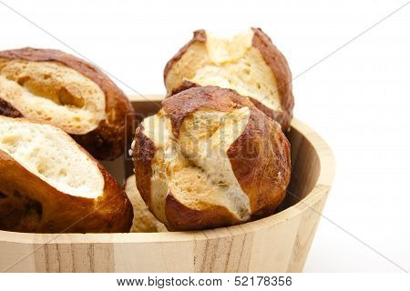 Lye bread rolls