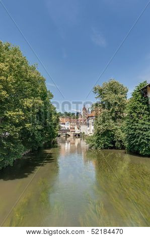 Ross Neckar Canal In Esslingen Am Neckar, Germany