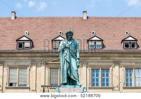 The Schiller Memorial In Stuttgart, Germany