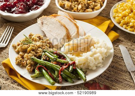 Homemade Turkey Thanksgiving Dinner