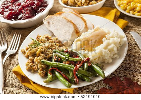 Homemade Turkey Thanksgiving Dinner
