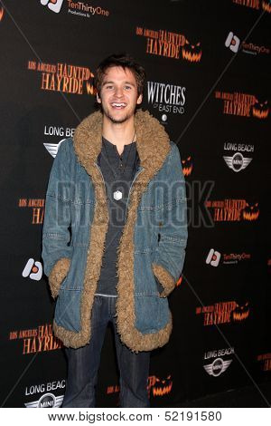 LOS ANGELES - OCT 10:  Devon Werkheiser at the 8th Annual LA Haunted Hayride Premiere Night at Griffith Park on October 10, 2013 in Los Angeles, CA