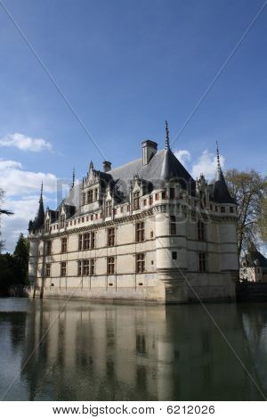 ฝรั่งเศส ลัวร์ Azay เลอ Rideau และคูเมือง