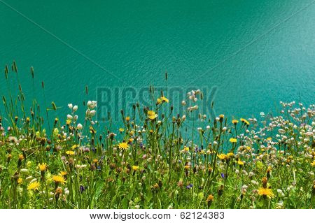 the reservoir for power generation by hydropower in malta, carinthia, austria. memory 