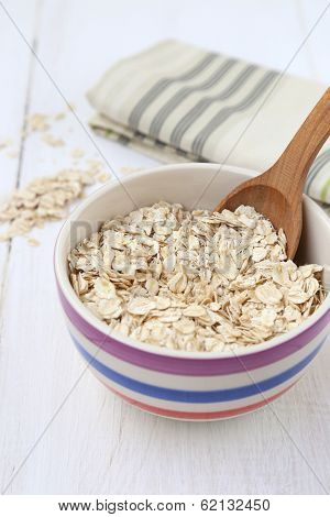 Oatflakes In Bowl
