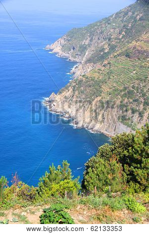 View On The Coast Of Cinque Terre