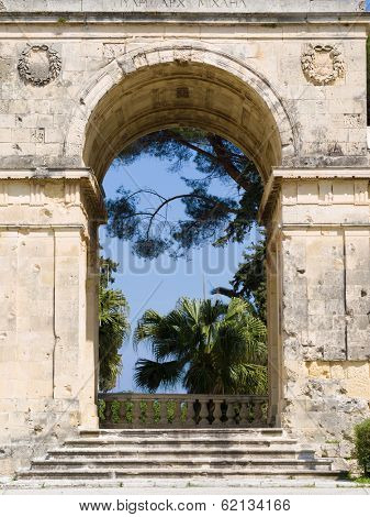 the fabulous museum of asiatic art in Esplanada Square at Corfu island Greece