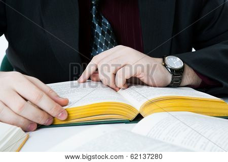 Man Reading A Book