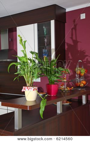Modern Kitchen Interior.