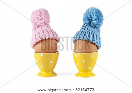 male female easter eggs