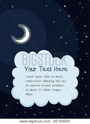 starry night cartoon background