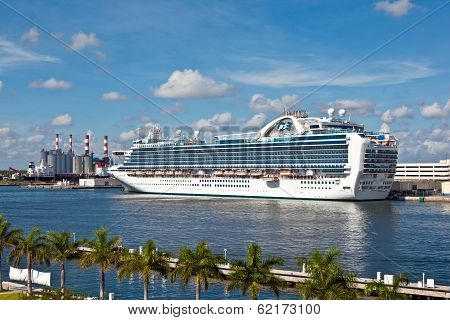 Cruise Ship In The Harbor