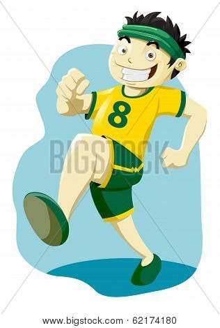 Boy Jogging