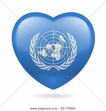 Heart icon of United Nations