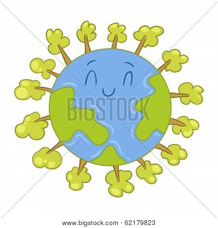 Cartoon Globe Vector