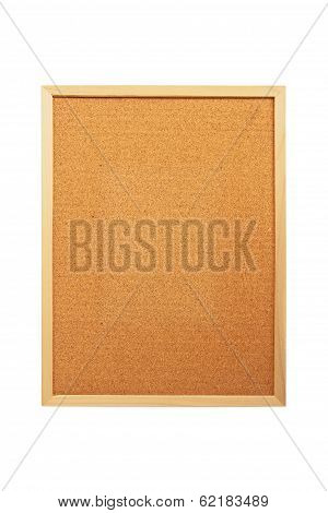 Blank corkboard