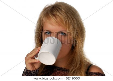 dívka pití