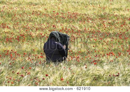 Fotograf w polu