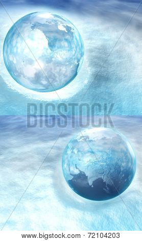 Ice Earth on Snowpack 3D