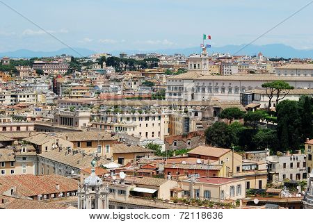 Rome Aerial View From Vittorio Emanuele Monument