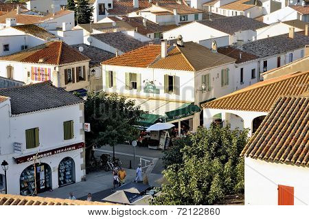 A Pedestrian Street Of Saintes-maries-de-la-mer