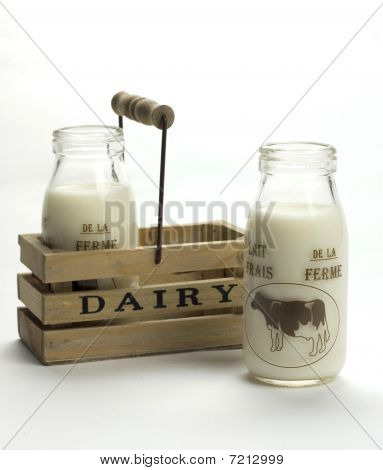Milk from dairy.