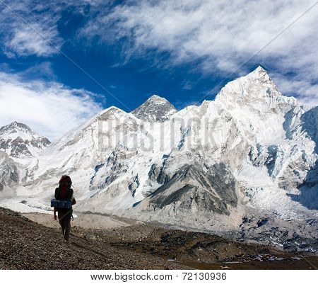 Panoramic View Of Mount Everest