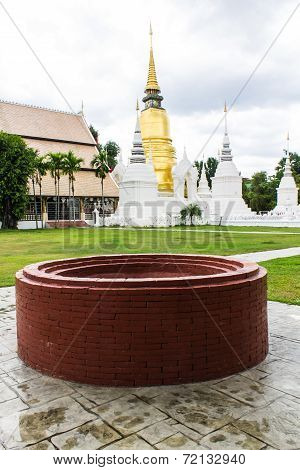 Pagoda At Wat Suan Dok In Chiang Mai, Thailand