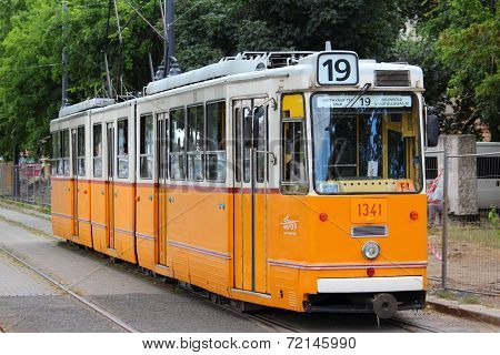Tram In Budapest