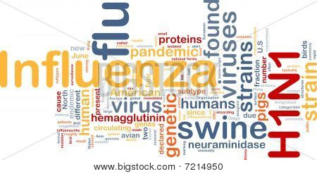 H1N1-Influenza-Hintergrund-Konzept