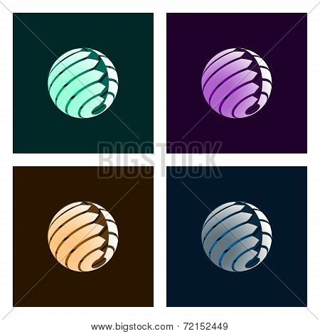 Abstract Globe