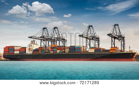 Container Ship Berthing Port