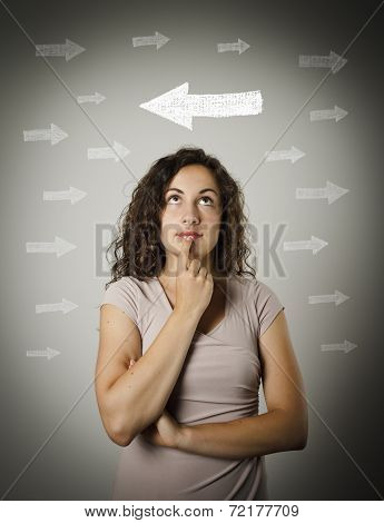 Girl And Arrows.