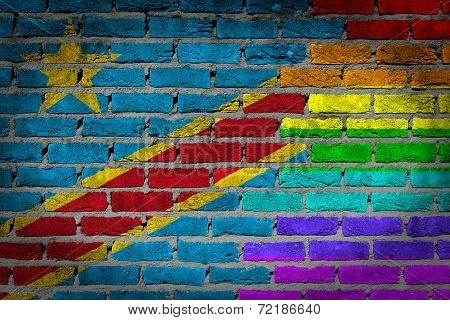 Dark Brick Wall - Lgbt Rights - Congo