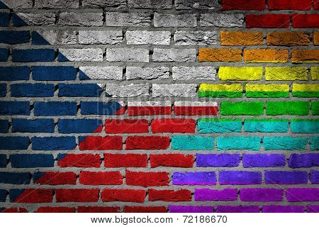 Dark Brick Wall - Lgbt Rights - Czech Republic
