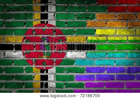 Dark Brick Wall - Lgbt Rights - Dominica