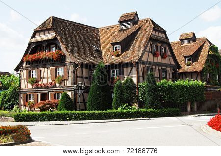 Historic half-timbered house