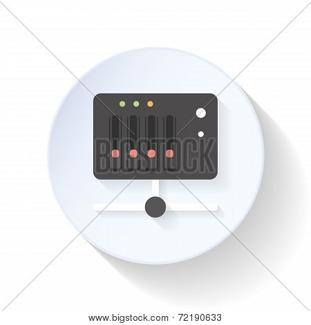 Nas Server Flat Icon