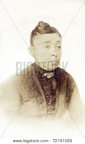 Old portrait of a lady