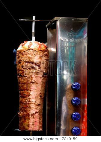 Kebab en sistema del bbq