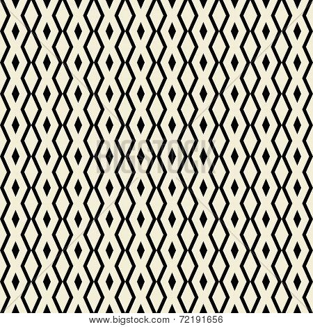 Retro seamless pattern with triangle, rhombus  shapes.