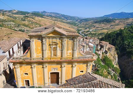 Mother Church of Oriolo. Calabria. Southern Italy.