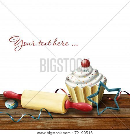painted baking background