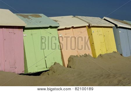 Beach Huts In Berck In Nord Pas De Calais